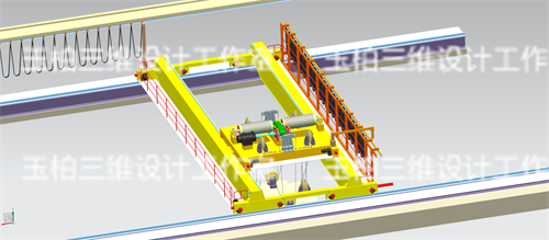 玉柏三维设计-双梁起重机