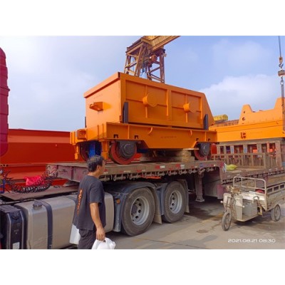 废钢车 260T潍坊特钢-法兰克平车-电动平车图1