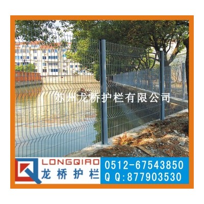 合肥医院围墙护栏网 合肥厂区护栏网 龙桥生产战斧式喷塑护栏网图2