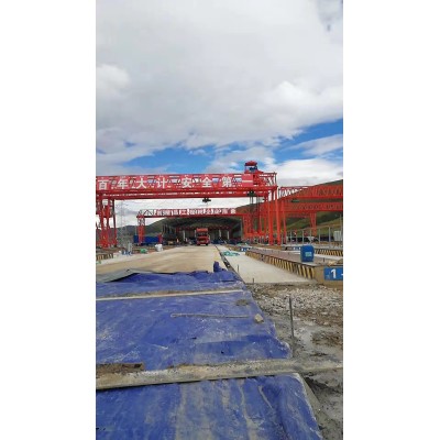 河南鹤壁桥式起重机施工现场