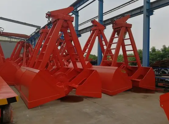 河南新乡生产的新型红色抓斗象力起重吊具有限公司