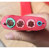 河南新乡扁电缆实物拍摄河南光翼电缆有限公司