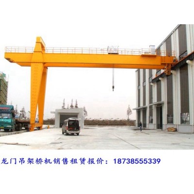 福建莆田龙门吊租赁公司5~40t双主梁半门式起重机图1
