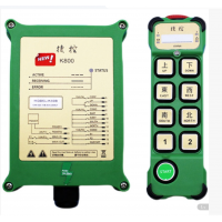 正面拍摄绿色的南京捷控工业起重遥控器-南京捷控起重遥控器