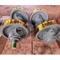 河南银河双梁起重车轮组生产现场-河南银河双梁起重卷筒组联轴器