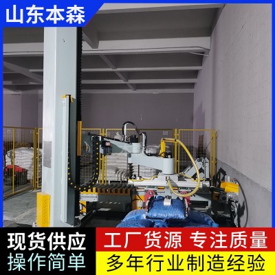 饲料码垛机器人立柱堆包机图2