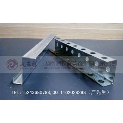 黑色冲孔龙骨/C型冲孔龙骨定制/U型冲孔龙骨定制图3