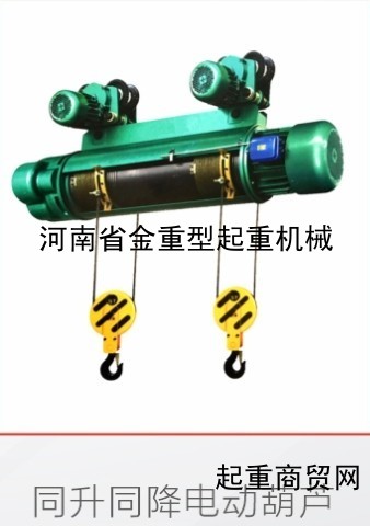 河南新乡起重机械双胞胎钢丝绳电动葫芦祝您2026马到成功